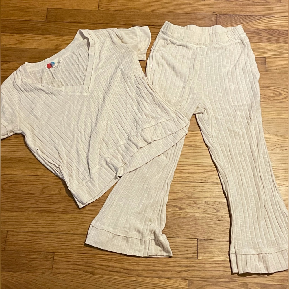 EUC Free People Beach Set Cream Small